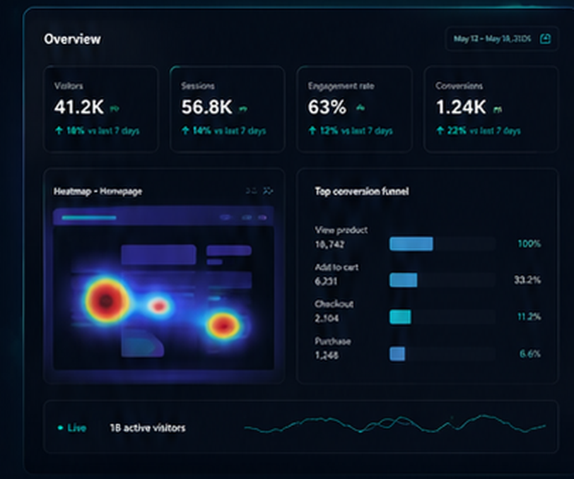 Modulus Analytics dashboard overview